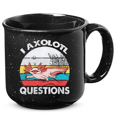 I Axolotl Questions Vintage Axolotl Gift Boys Girls 15oz Campfire Ceramic Mug