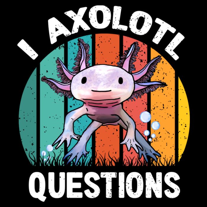 I Axolotl Questions Shirt Youth Kids Retro 90s Funny Axolotl Cooling Performance Crew T-Shirt