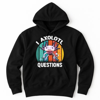 I Axolotl Questions Shirt Youth Kids Retro 90s Funny Axolotl Hoodie