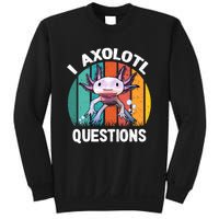 I Axolotl Questions Shirt Youth Kids Retro 90s Funny Axolotl Sweatshirt