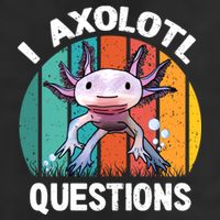 I Axolotl Questions Shirt Youth Kids Retro 90s Funny Axolotl Adult Drive Performance Visor