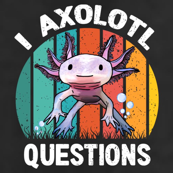 I Axolotl Questions Shirt Youth Kids Retro 90s Funny Axolotl Adult Drive Performance Visor