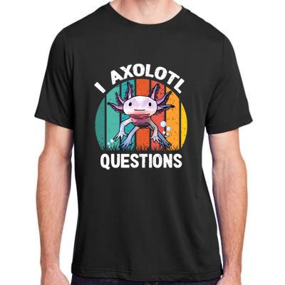 I Axolotl Questions Shirt Youth Kids Retro 90s Funny Axolotl Adult ChromaSoft Performance T-Shirt