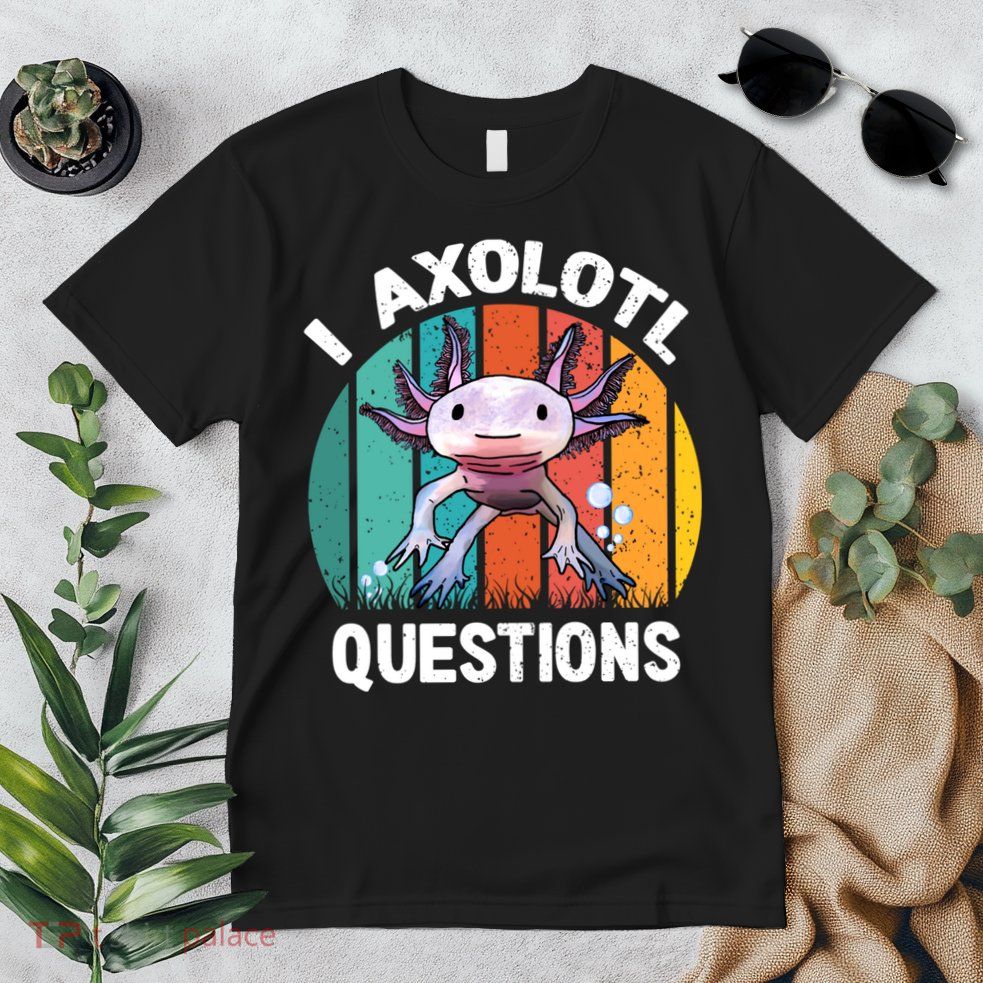 I Axolotl Questions Shirt Youth Kids Retro 90s Funny Axolotl Premium T-Shirt