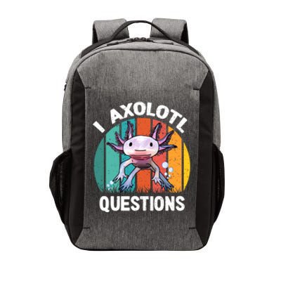 I Axolotl Questions Shirt Youth Kids Retro 90s Funny Axolotl Vector Backpack