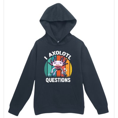 I Axolotl Questions Shirt Youth Kids Retro 90s Funny Axolotl Urban Pullover Hoodie