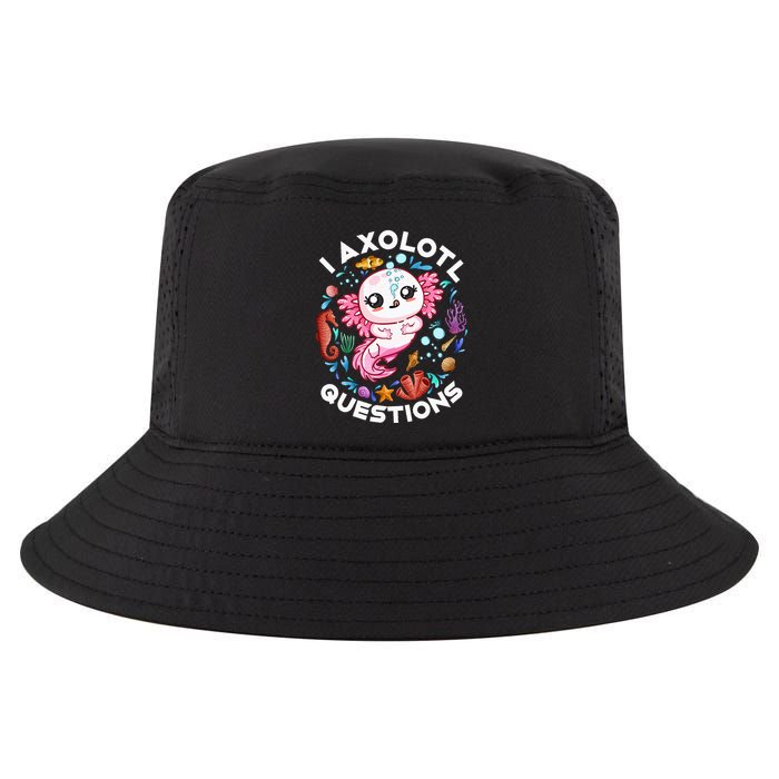I Axolotl Questions Funny Axolotl lover Cool Comfort Performance Bucket Hat