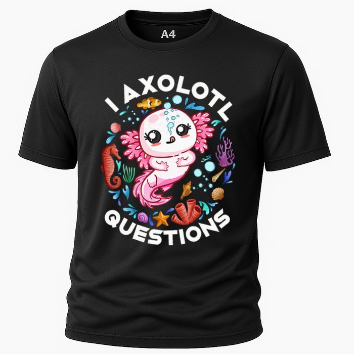I Axolotl Questions Funny Axolotl lover Performance Shirt