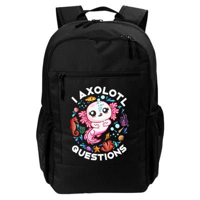 I Axolotl Questions Funny Axolotl lover Backpack