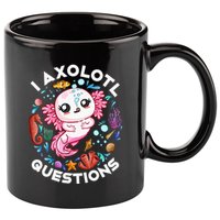 I Axolotl Questions Funny Axolotl lover 11oz C Handle Ceramic Mug