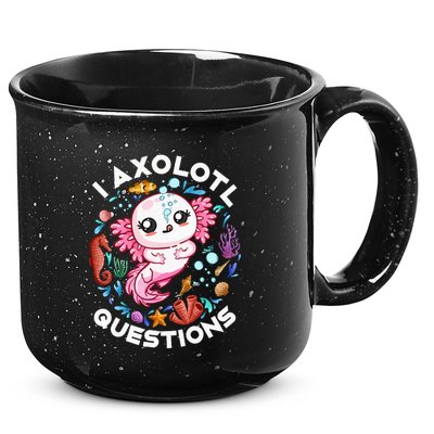 I Axolotl Questions Funny Axolotl lover 15oz Campfire Ceramic Mug