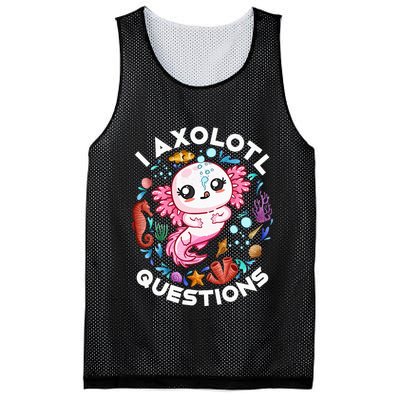 I Axolotl Questions Funny Axolotl lover Mesh Reversible Basketball Jersey Tank