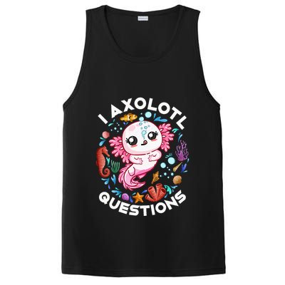 I Axolotl Questions Funny Axolotl lover PosiCharge Competitor Tank