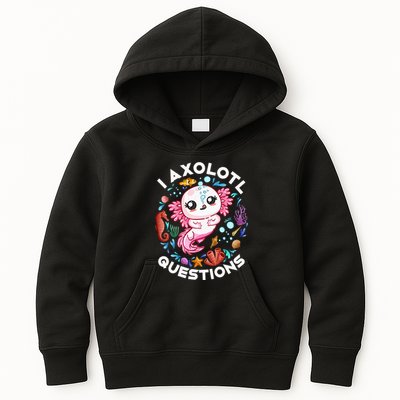 I Axolotl Questions Funny Axolotl lover Kids Hoodie
