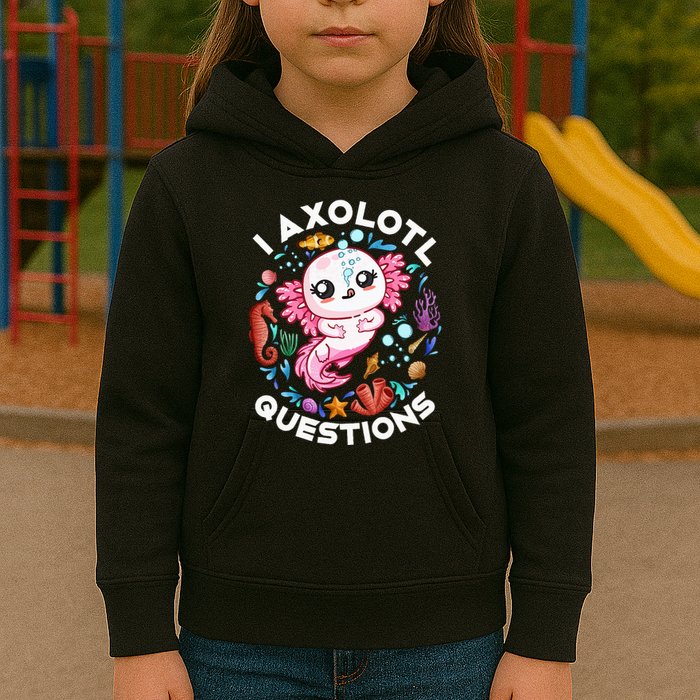 I Axolotl Questions Funny Axolotl lover Kids Hoodie