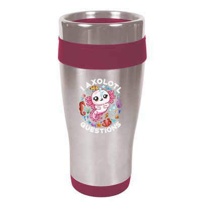 I Axolotl Questions Funny Axolotl lover 16oz Travel Tumbler