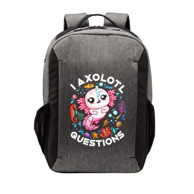 I Axolotl Questions Funny Axolotl lover Vector Backpack