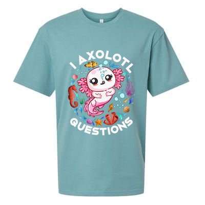 I Axolotl Questions Funny Axolotl lover Sueded Cloud Jersey T-Shirt