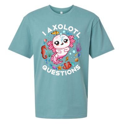 I Axolotl Questions Funny Axolotl lover Sueded Cloud Jersey T-Shirt