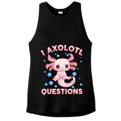 I Axolotl Questions Axolotl Ladies PosiCharge Tri-Blend Wicking Tank