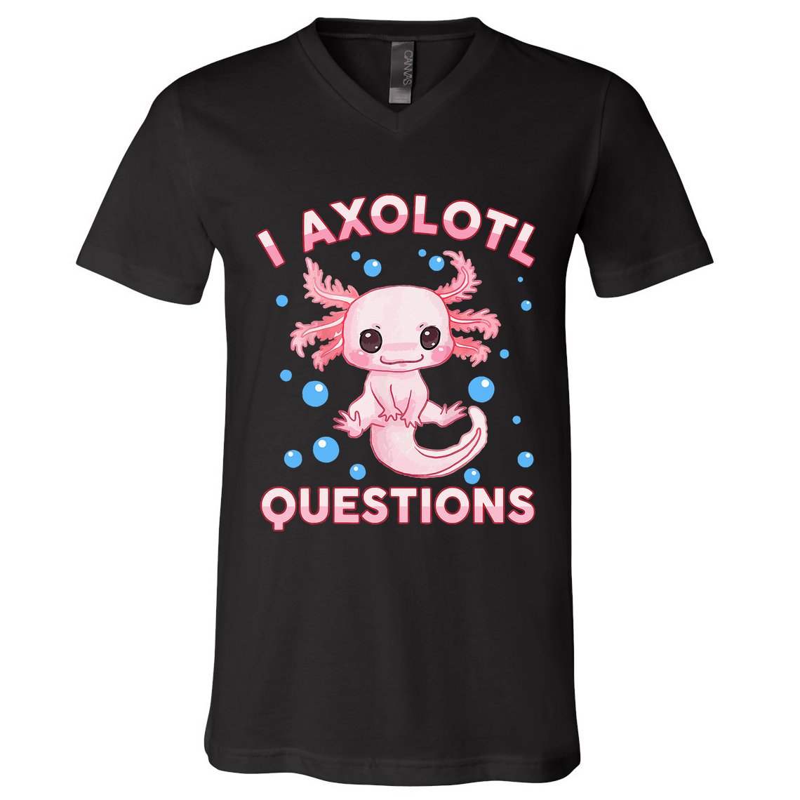 I Axolotl Questions Axolotl V-Neck T-Shirt