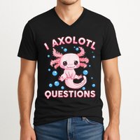 I Axolotl Questions Axolotl V-Neck T-Shirt