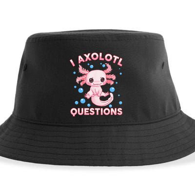 I Axolotl Questions Axolotl Sustainable Bucket Hat