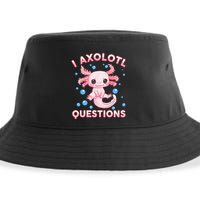 I Axolotl Questions Axolotl Sustainable Bucket Hat