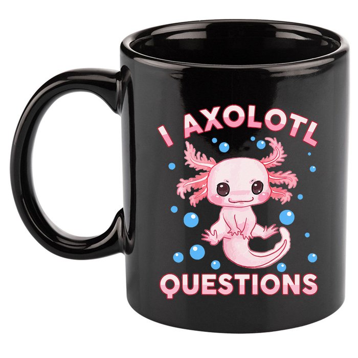 I Axolotl Questions Axolotl 11oz C Handle Ceramic Mug