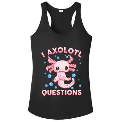 I Axolotl Questions Axolotl Ladies PosiCharge Competitor Racerback Tank