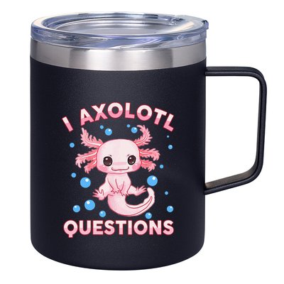 I Axolotl Questions Axolotl 12oz Stainless Steel Coffee Mug