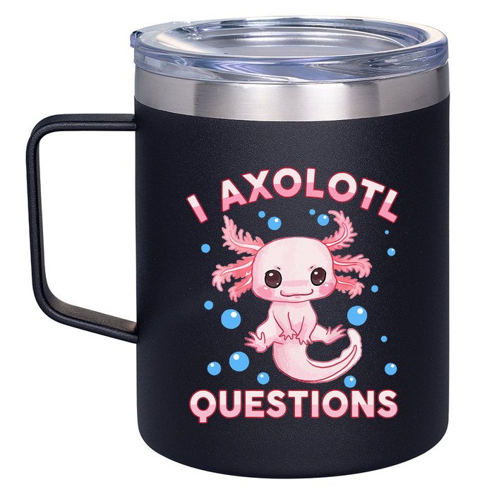 I Axolotl Questions Axolotl 12oz Stainless Steel Coffee Mug