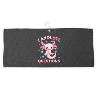 I Axolotl Questions Axolotl Large Microfiber Waffle Golf Towel