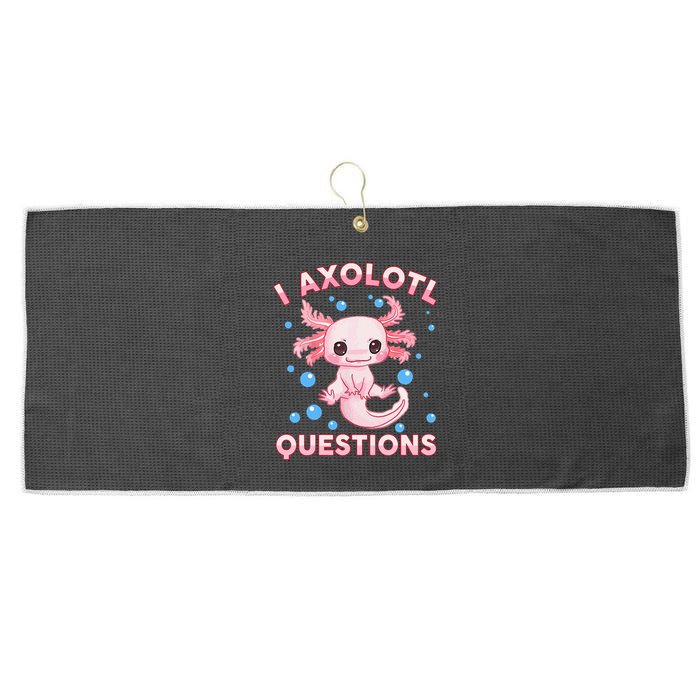 I Axolotl Questions Axolotl Large Microfiber Waffle Golf Towel