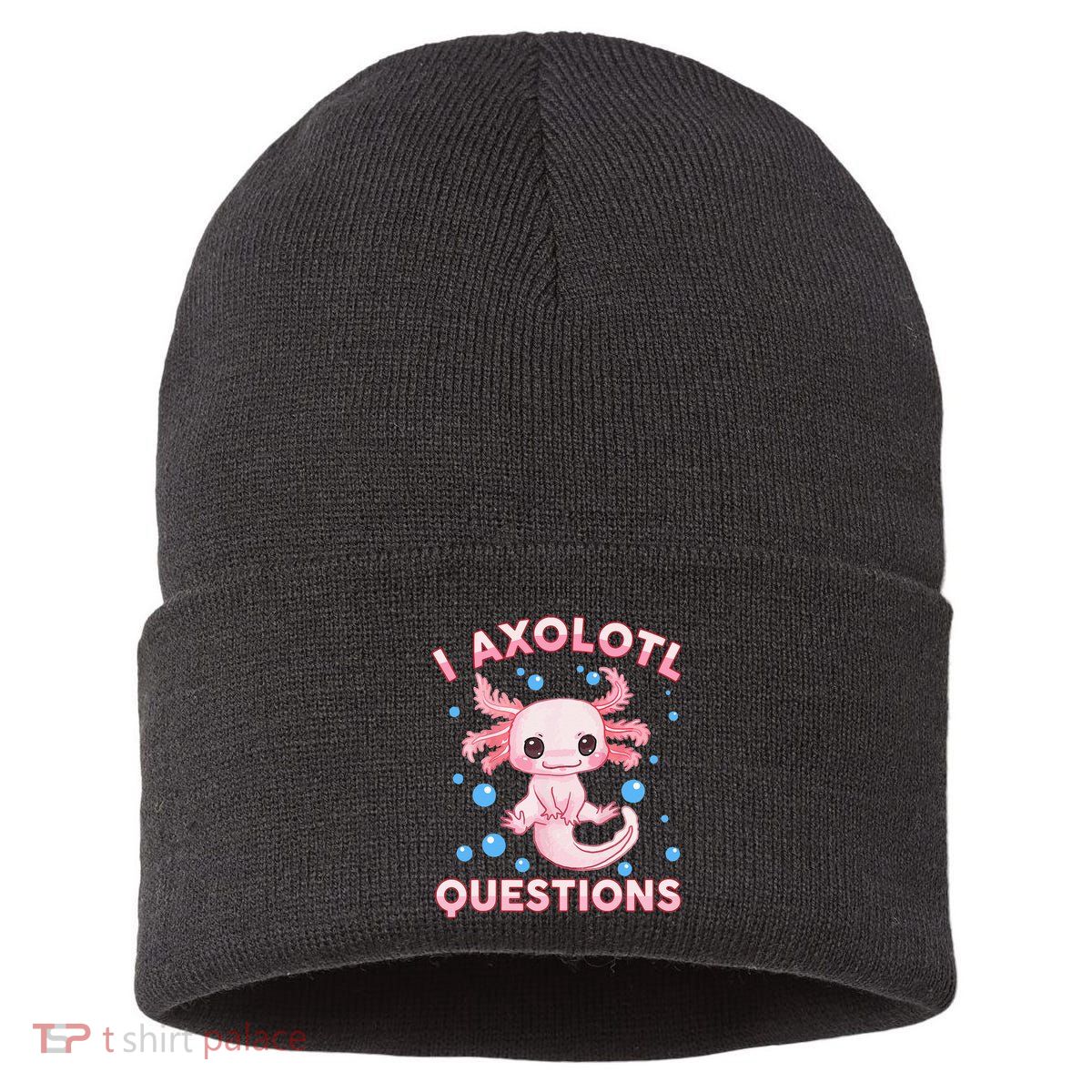 I Axolotl Questions Axolotl Sustainable Knit Beanie