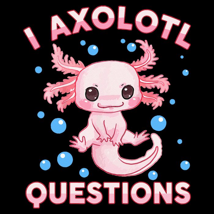 I Axolotl Questions Axolotl Pom Pom 12in Knit Beanie