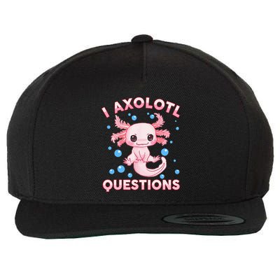 I Axolotl Questions Axolotl Wool Snapback Cap
