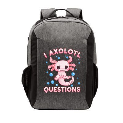 I Axolotl Questions Axolotl Vector Backpack