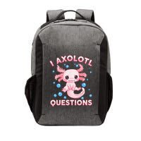 I Axolotl Questions Axolotl Vector Backpack