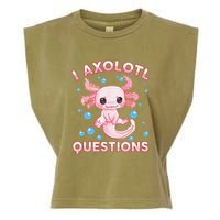 I Axolotl Questions Axolotl Garment-Dyed Women's Muscle Tee