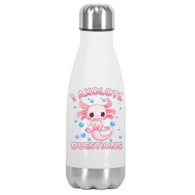 I Axolotl Questions Axolotl Stainless Steel Insulated Water Bottle