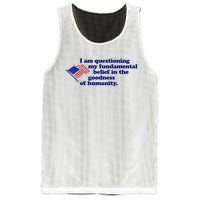 I Am Questioning My Fundamental Belief In The Goodness Mesh Reversible Basketball Jersey Tank