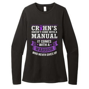 Inspirational Awareness Quotes Crohns Disease Warrior Gift Womens CVC Long Sleeve Shirt