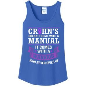 Inspirational Awareness Quotes Crohns Disease Warrior Gift Ladies Essential Tank