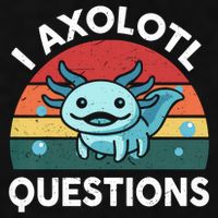 I Axolotl Questions Design Funny Cute Axolotl Ladies PosiCharge Tri-Blend Wicking Tank