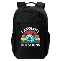 I Axolotl Questions Design Funny Cute Axolotl Backpack