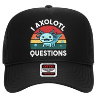 I Axolotl Questions Design Funny Cute Axolotl Hat