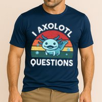 I Axolotl Questions Design Funny Cute Axolotl Performance Shirt