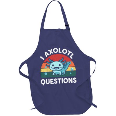 I Axolotl Questions Design Funny Cute Axolotl Apron