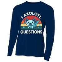 I Axolotl Questions Design Funny Cute Axolotl Cooling Performance Long Sleeve Crew